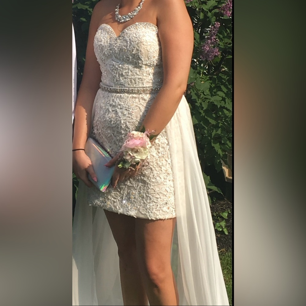 White Terani Couture Prom/Wedding Dress